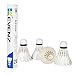 KEVENZ 12-Pack Advanced Goose Feather Badminton Shuttlecocks,Nylon Feather Shuttlecocks High Speed Badminton Birdies Balls with Great Stability and Durability