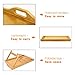 urbanfit Bamboo Bed Tray Table with Folding Legs, Portable Bed Breakfast Serving Trays for Eating, Reading, Laptop, Working