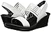 Skechers Cali Women's Rumblers-Sci-Fi Wedge Sandal, White, 8 M US