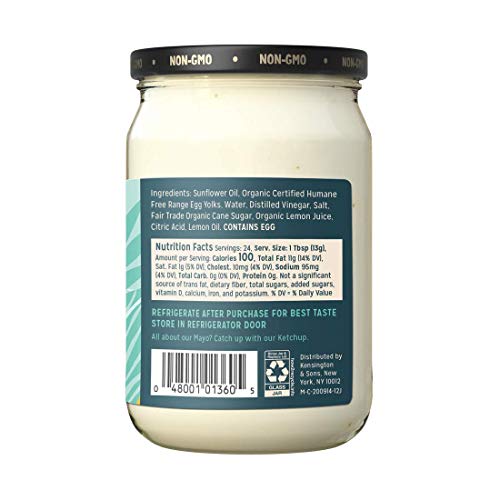 SIR KENSINGTON’S MAYONNAISE CLASSIC MAYO GLUTEN FREE, NON- GMO PROJECT VERIFIED, CERTIFIED HUMANE FREE RANGE EGGS, SHELF-STABLE 12 OZ