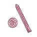 UNIQOOO Arts & Crafts Pack of 10 Glossy Rose Pink Sealing Wax Sticks with Wick for Wax Seal Stamp, Great for Embellishment of Cards Envelopes, Wedding Invitations, Wine Packages