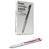 Pentel EnerGel Pearl Deluxe RTX Liquid Gel Pen, 0.5mm, Fine Line, Needle Tip, Black Ink, Box of 12 (BLN75PWP-A)
