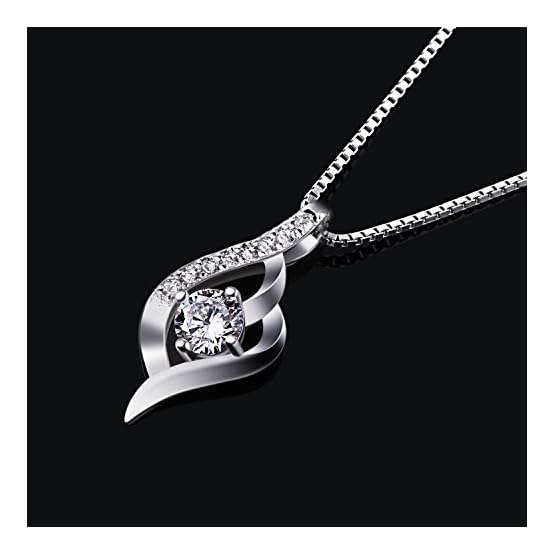 B.Catcher Collar Mujer Plata de Ley 925 ''Eres el Amor de mi Vida'' con para Regalo Originales Cadena 45cm Longitud - Imagen 3