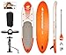 Pathfinder Inflatable SUP Stand Up Paddle Board, Complete KIT: Board, Fin, Pump, Paddle, Carry Bag