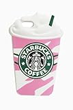 Thunderous Pink Starbucks Coffee Ice Cream Silicone Back Cover Case for Apple iPhone 5C