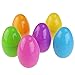 Unomor Jumbo Plastic Easter Eggs Containers for Filling Specific Treats, Easter Party Favor, Easter Eggs Hunt, Basket Stuffers Filler, Classroom Prize Supplies, Assorted Colors, Pack of 12