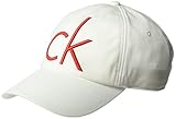 Calvin Klein Jeans Men's Fleece Adjustable Hat, Standard White, One Size