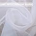 KEQIAOSUOCAI 2 Panels White Sheer Curtains 63 Inches Long Rod Pocket Light Weight Soft Sheer Voile Drapes Curtains for Basement Bathroom Bedroom Living Room Each is 52W x 63L