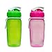 Rubbermaid 14 oz. Reusable Refillable Water Bottle (1 Pack of 2 - Pink & Green)