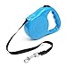 AIPET Retractable Dog Leash, 360° Tangle-Free pet Leash, One-Handed Brake/Pause/Lock 16ft Nylon Duty Retractable Heavy pet Leash (M, Blue)