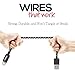[Apple Authorized - MFi Certified] Wires That Work Braided Lightning to USB Cable 4ft (Four Feet) / 1.2m for iPhone 6s / 6 / 5s / 5c / 5, iPad Air/Mini / mini2 / 4th gen, iPods (Braided Black)
