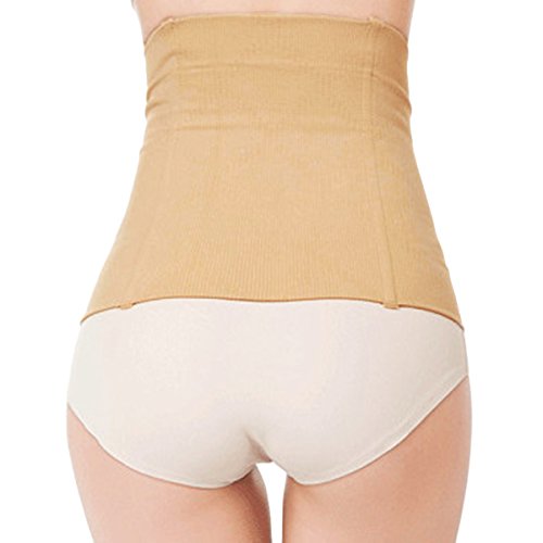 Shymay Women's No Closure Waist Corset Cincher Boned Tummy Control Waist Girdle, Nude, Tag Size 2XL=US Size 6-8
