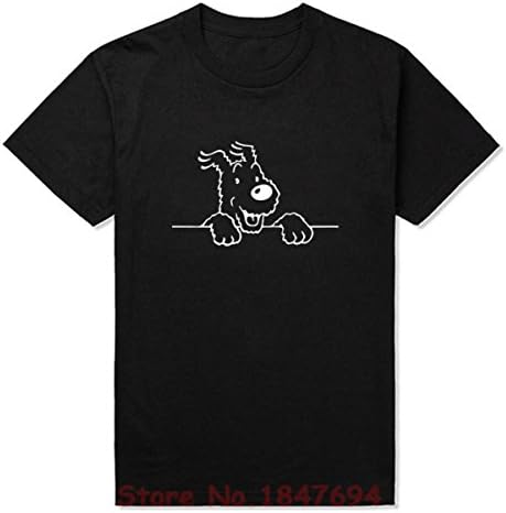 Timzhi Trade Summer New WALL Adventures of Tintin T Shirts Short Sleeve O Neck Fashion Cotton Male T-shirts