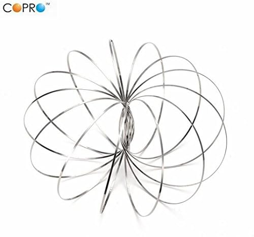 COPRO Magic Steel Flow Rings 3D Shaped The Original Kinetic Spring Toy For Adults Kids Boy And Girls