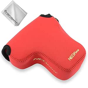 Rojo Funda Cámara Reflex Neopreno Protectora para Sony A6400 A6500 ...