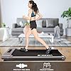 Bigzzia Motorised Treadmill, Under Desk Treadmill Portable Walking Running Pad Flat Slim Machine with Remote Control and…