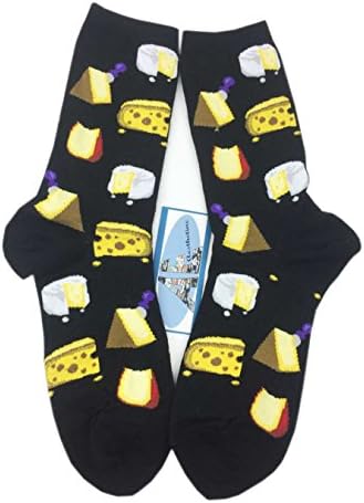 Aesthetinc Cocktail Drink Coffee Pizza Shrimp Veggie Junk Food Novelty Cotton Socks