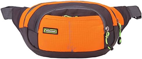 VANTOGER Travelling Running Belt Water Resistant Waist Bag Fanny Pack / Hip Pack Bum Bag for Man Women Sports Adjustable Running Pouch for Phones (Orange)