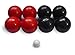 Triumph Sports Triumph 100mm Classic Bocce Ball Set - Includes 8 Bocce Balls, Jack and Carry Case
