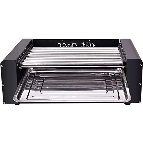 Commercial Electric 18 Hot Dog 7 Roller Grill Cooker Machine 1350Watt - Thumbnail 5