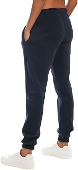 Light & Shade Navy Fleece Joggers with Drawstring Waist XS view 4