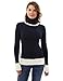 PattyBoutik Women's Block Color Turtleneck Sweater