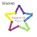 SENQIAO (Pack of 10 ) Fidget Toy BPA-FREE Anti-Stress Improve Concentration and Increase Focus Soothing Marble Fidgets for Children and Adults