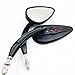 SMT-Skull Flame Side Mirrors Compatible With 1984-2014 universal to most Harley Night Train FXSTB Black [B00RUDWX4G]