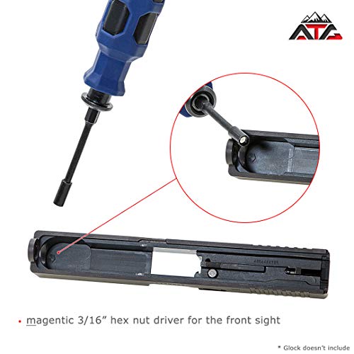 Patch and Heavy Duty Universal Pistol Dovetailed Rear Sight Pusher Tool
