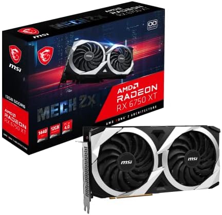 Amazon.com: Radeon RX 6750 XT MECH 2X 12G V1 : Electronics
