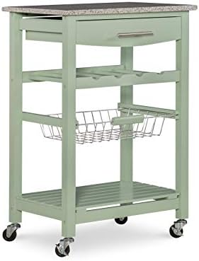 Linon Kitchen Island, Inexperienced