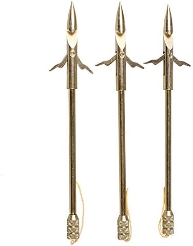 Kerocy Stainless Fishing Arrows Broad heads Slingshot Catapult Darts for Bow Hunting 3pcs/6pcs