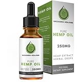 Hemp Oil for Pain Relief - 250mg All-Natural Formula - Packed with Vitamins - Good Source of Omega 3 and 6 Fatty Acids - Promotes Heart Health - Zero THC CBD Cannabidiol - Mazanobu Healings
