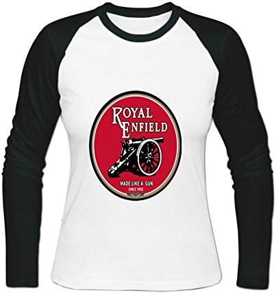 A Royal Enfield Spotting Logo Womens Long T-Shirt S White