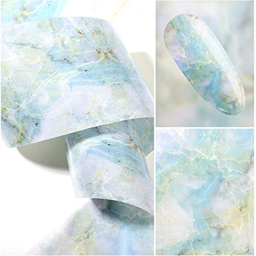 8 Boxes Marble Nail Foil Sticker Colorful Marble Nail Transfer Stickers