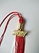 Graduation Tassel With 2019 Year Charm Grad Days(white/Red)