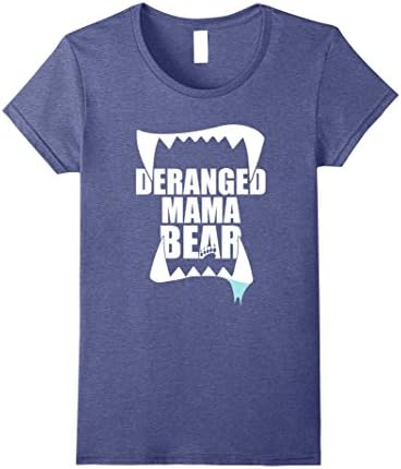 Womens Mama Bear Shirt XL Heather Blue