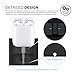 elago Upgrade AirPods Stand Charging Dock Compatible with Apple AirPods 1 & 2, Apple TV Remote, Apple Pencil [Black] - AirPods Stand/Holder