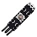 United Watchbands Wide Black Leather Tri Clasp Cuff Wrist Watch Band Rock Bracelet Cuff Cool