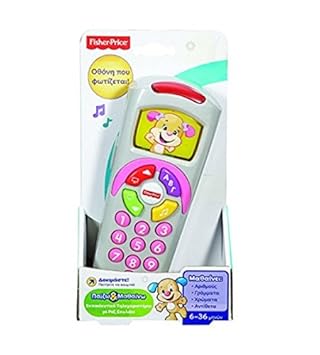 Amazon.com: Fisher-Price Laugh \u0026 Learn del cachorro mando a distancia Sis en griego Idioma rosa: Baby