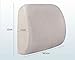 SnugPad Coccyx Orthopedic Memory Foam Cushion for Back Relief and Sciatica and Tailbone Pain-Ideal for Office Chair and Car Driver Seat Pillow, Silver