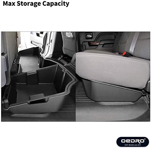 Oedro 大型家電 アップグレードされたシート下収納ボックス ビューティー 14 18 シルバラード シエラ ホーム 1500 クルーキャブ対応