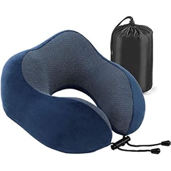 Amazon Com Travel Pillow Memory Foam Neck Pillow With 360 Head
