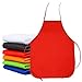 Caydo 24 Pieces Middle Size 12 Colors Children's Artists Fabric Aprons for Kitchen, Classroom, Community Event, Crafts and Art Painting Activity