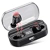 VOOE Kopfhörer Kabellos Bluetooth 5.0, In Ear Auto Pairing Mikrofon Ohrhörer Sport Minikopfhörer mit 3500mAh LCD Ladetasche, 120 Stunden Spielzeit, Berührungssteuerung,IPX7-Wasserdicht