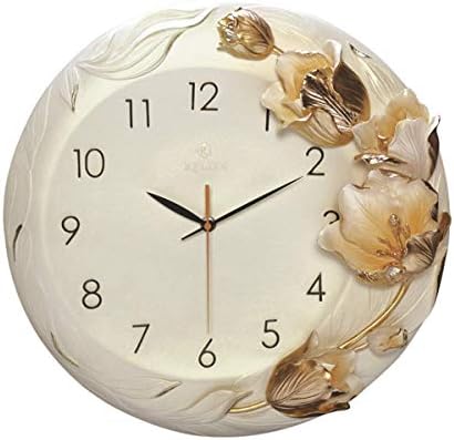 Wall Clock Classic Resin Quartz Garden Fashion Luxury Furniture Kitchen Office School Clock Easy to Read