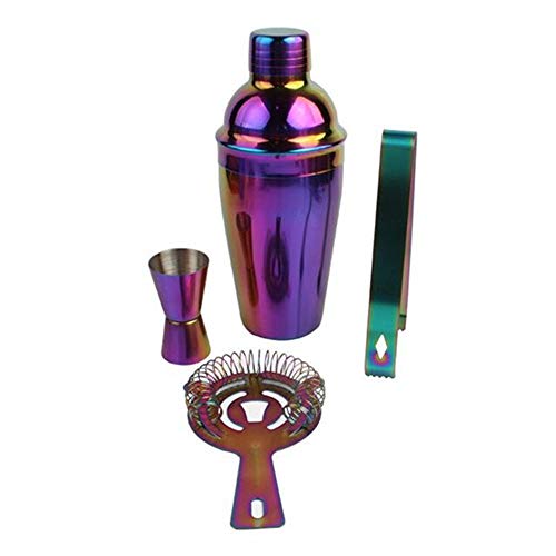 CaoQuanBaiHuoDian Haushalts-Cocktail-Shaker-Set Barkeeper Cocktail Shaker Set Edelstahl Cocktail Bar Set-Streuer-Set… – Bild 6
