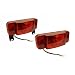 Optronics One L.E.D. Low Profile Combination RV Tail Lights (RVSTLB6061-KIT) Pair - Black Base