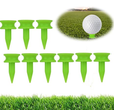 Adhere 120pcs Golf Tees plastic 1 inch Green Castle Golf Tees, Durable 25mm Small Castle Tees (25mm・Green ・120pcs)