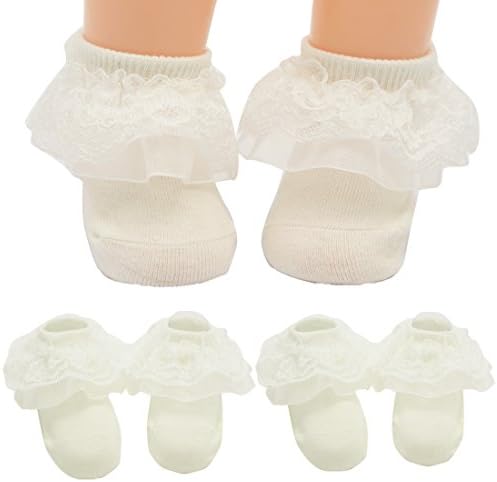 white christening socks